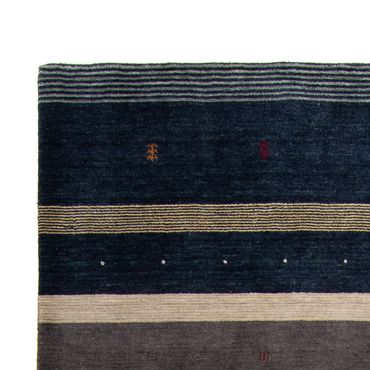 Alfombra Gabbeh - Loribaft Softy - 240 x 172 cm - azul oscuro