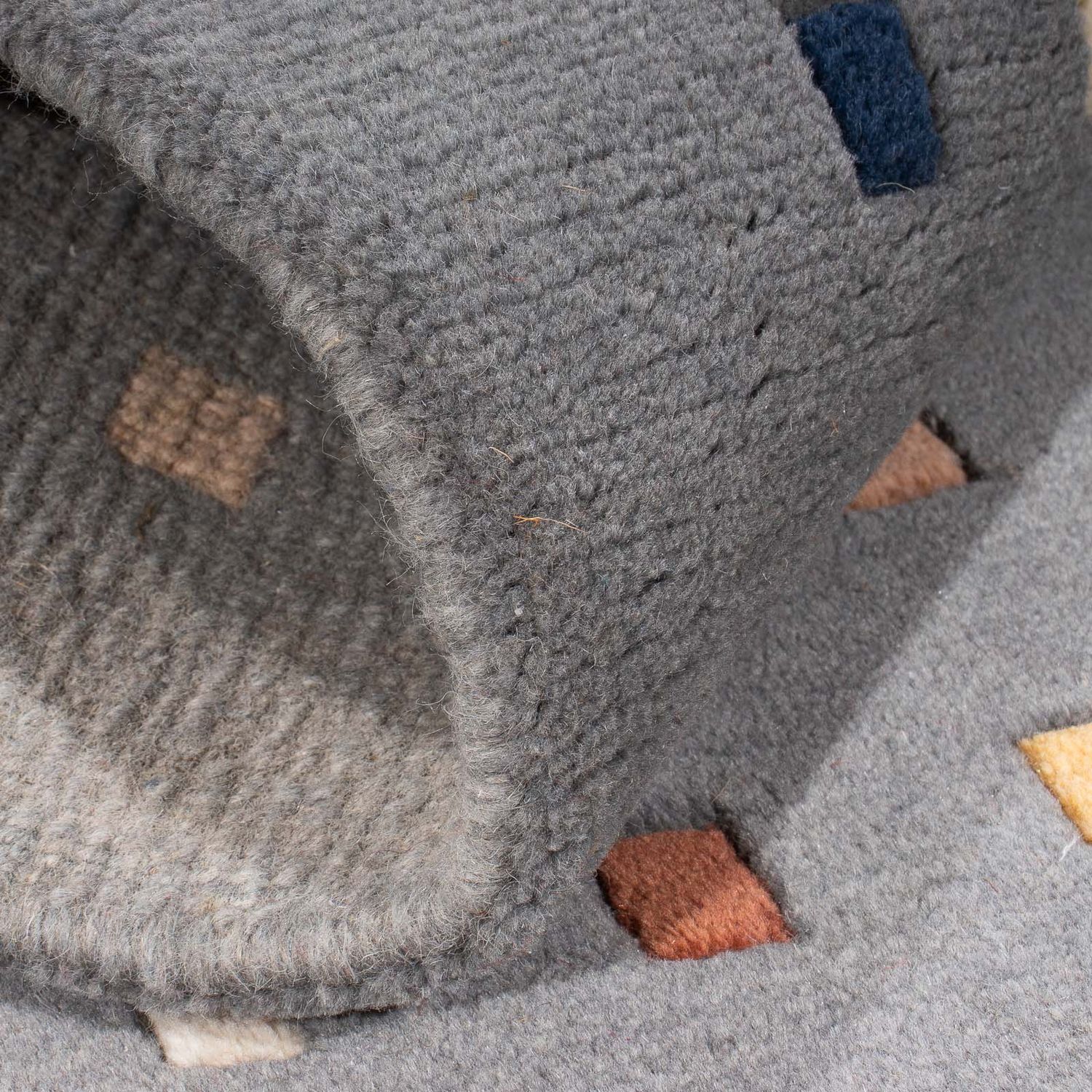 Dywan z Nepalu - 140 x 70 cm - szary