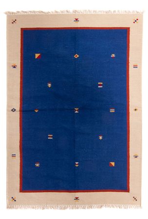 Tapis Kelim - Tendance - 240 x 170 cm - bleu foncé