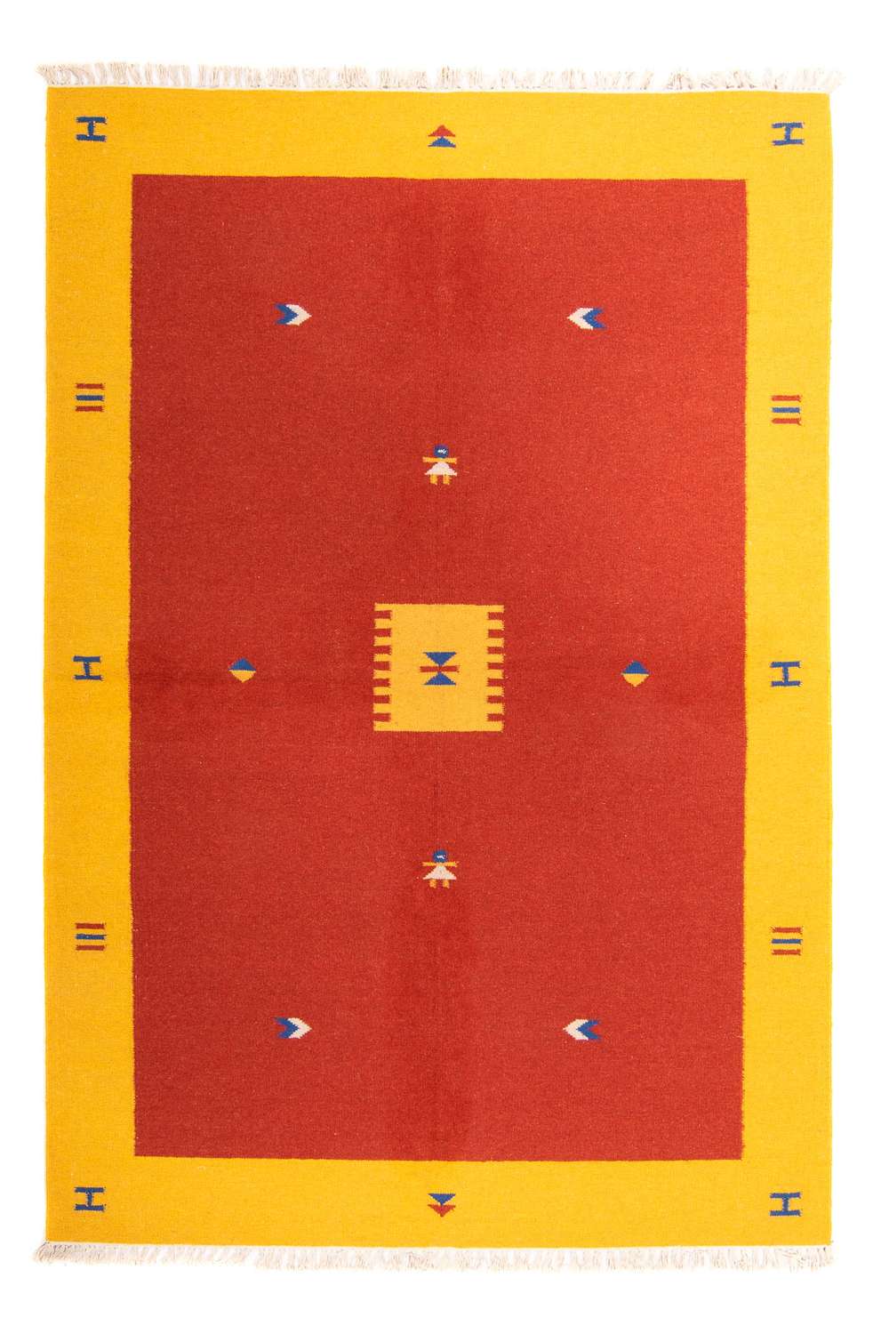 Kelim teppe - Trendy - 240 x 170 cm - mørk rød