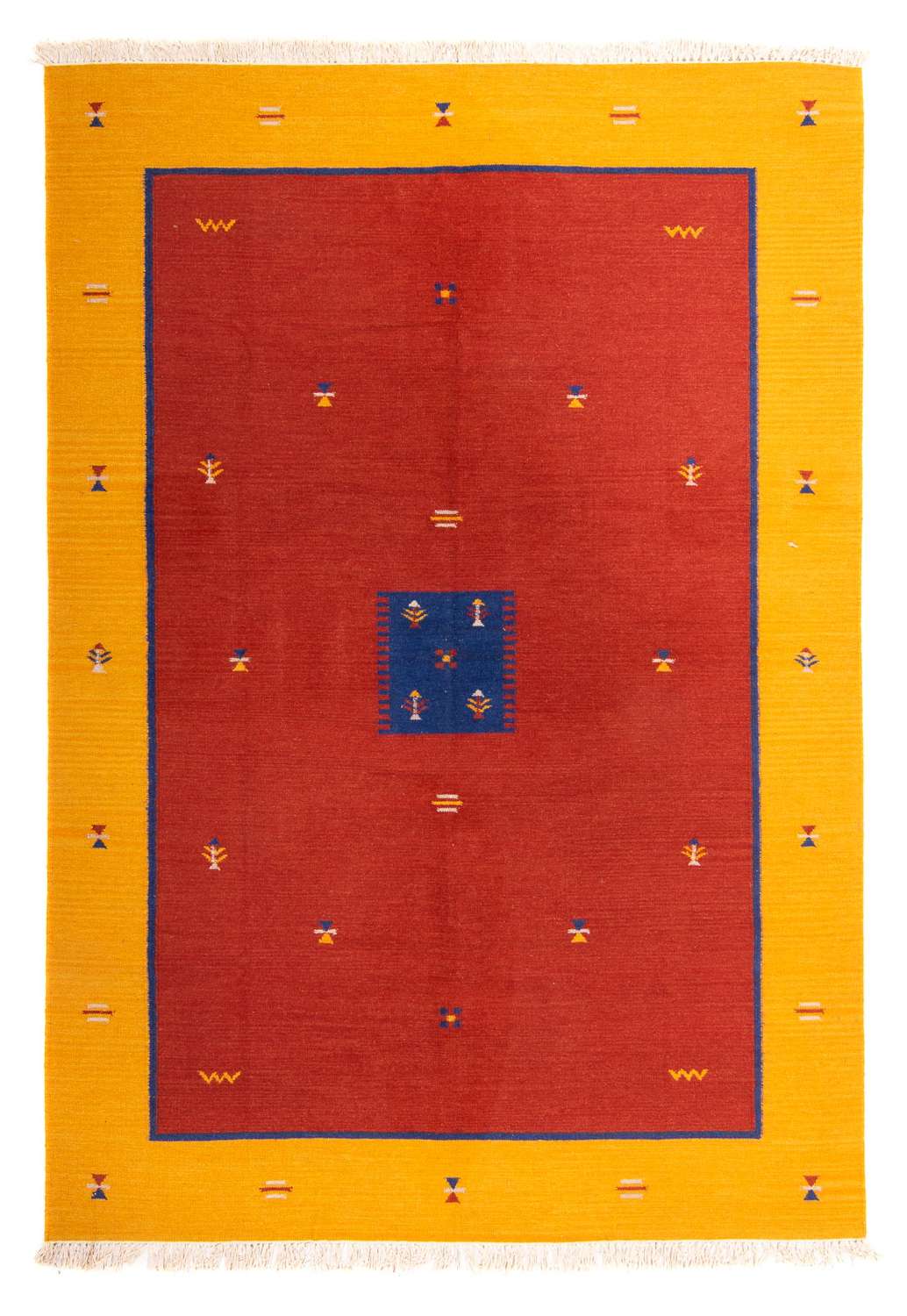 Dywan Kelim - modny - 240 x 170 cm - ciemna czerwień