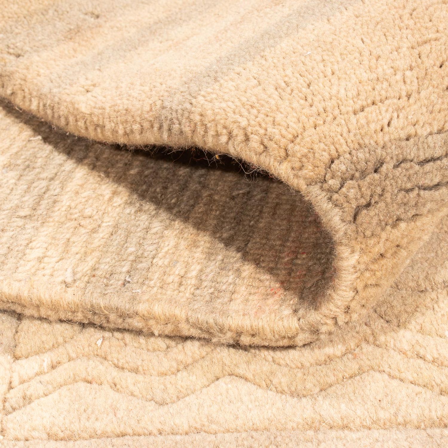 Nepal mattan - 202 x 141 cm - beige