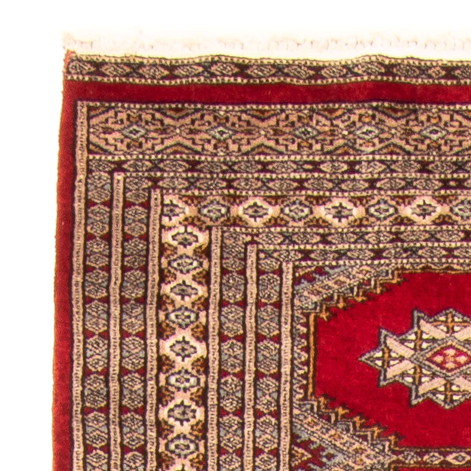Runner Pákistánský koberec - 247 x 83 cm - tmavě červená