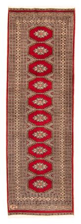 Tapis de couloir Tapis Pakistani - 247 x 83 cm - rouge foncé