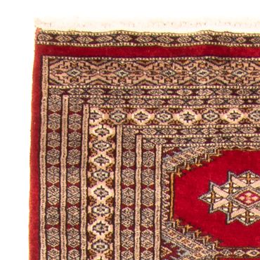 Tapis de couloir Tapis Pakistani - 247 x 83 cm - rouge foncé