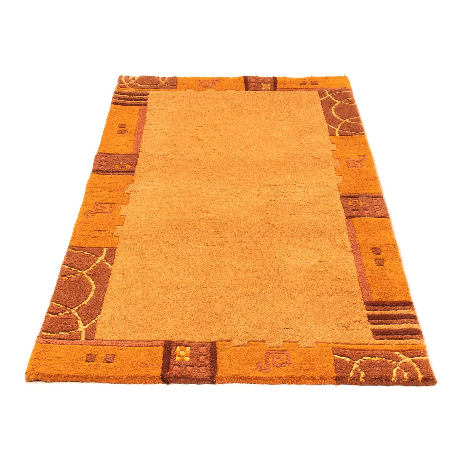 Tapis Népalais - 150 x 80 cm - orange