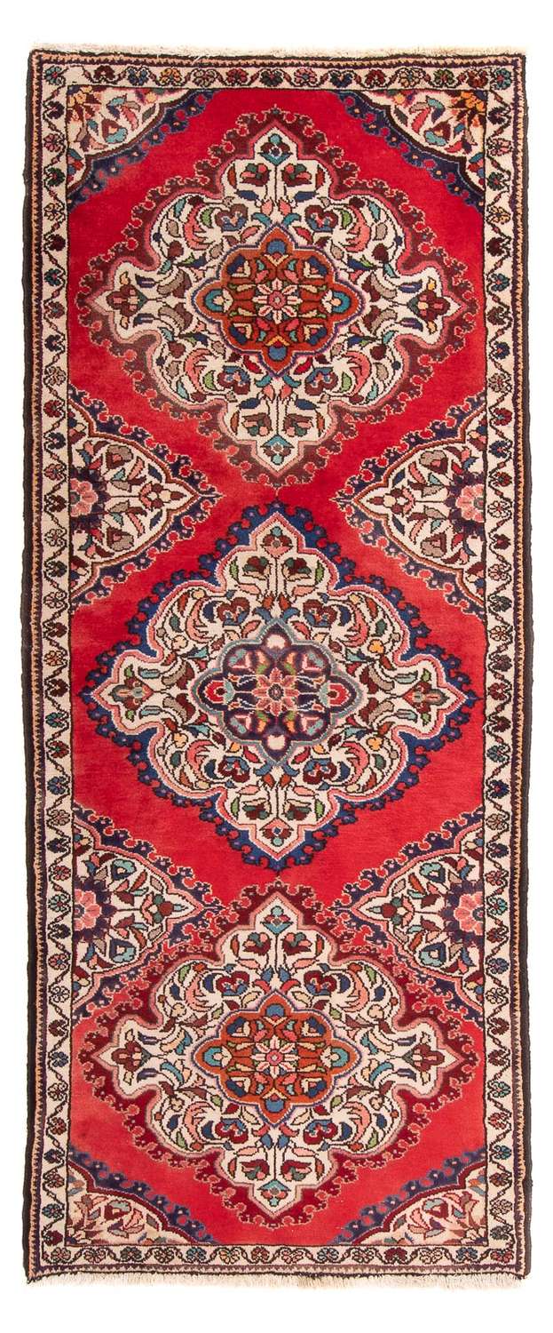 Tapis de couloir Tapis persan - Nomadic - 196 x 73 cm - rouge foncé