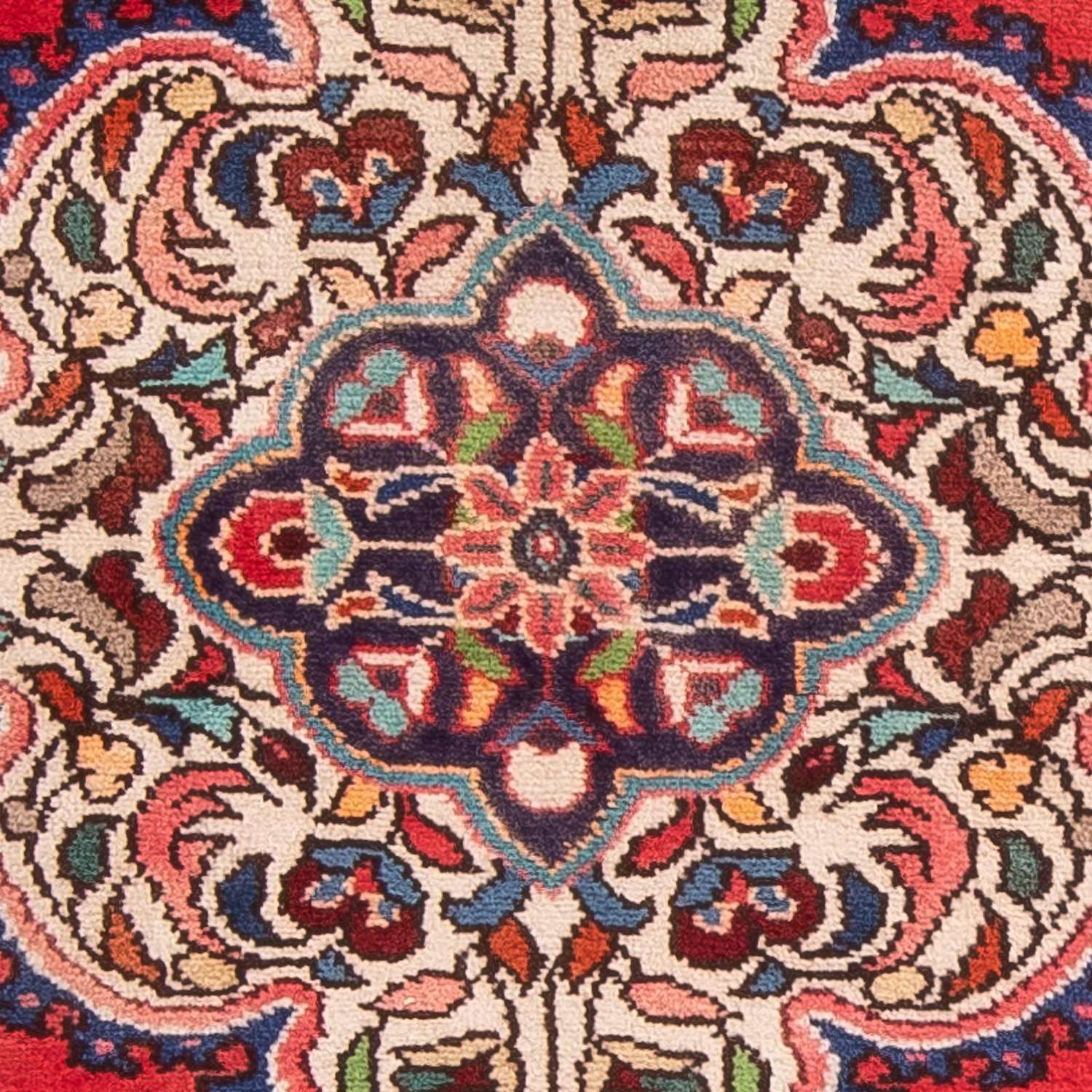 Løper Persisk teppe - Nomadisk - 196 x 73 cm - mørk rød