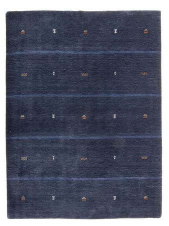 Tapis Gabbeh - Loribaft Softy - 240 x 174 cm - bleu foncé