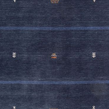 Gabbeh Rug - Loribaft Softy - 240 x 174 cm - dark blue