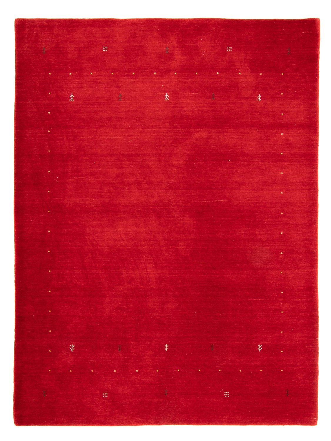 Gabbeh Rug - Loribaft Softy - 241 x 178 cm - dark red