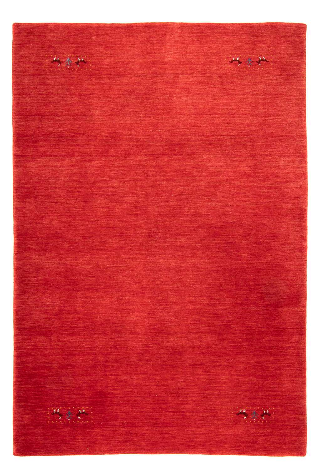 Tapete Gabbeh - Loribaft Softy - 240 x 170 cm - vermelho escuro