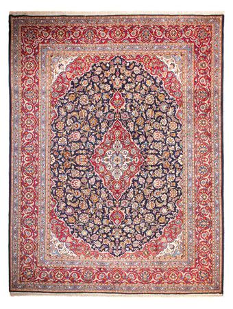 Tapis persan - Keshan - 362 x 267 cm - bleu foncé