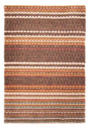 Tapete Gabbeh - Loribaft Softy - 150 x 100 cm - castanho escuro