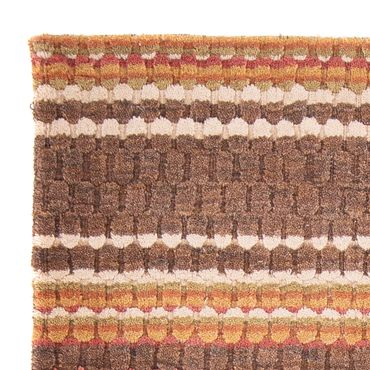 Tapis Gabbeh - Loribaft Softy - 150 x 100 cm - marron foncé