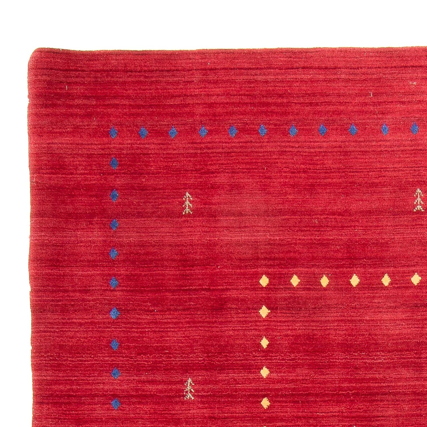 Tapete Gabbeh - Loribaft Softy - 240 x 170 cm - vermelho escuro