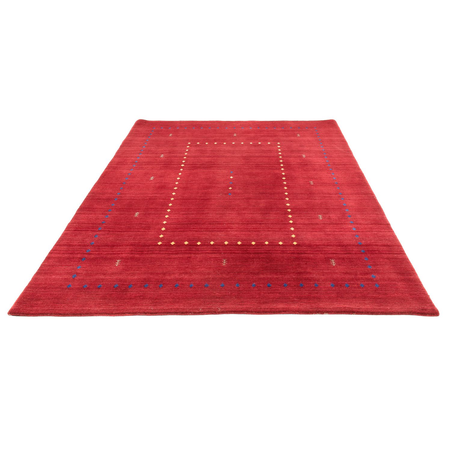 Alfombra Gabbeh - Loribaft Softy - 240 x 170 cm - rojo oscuro