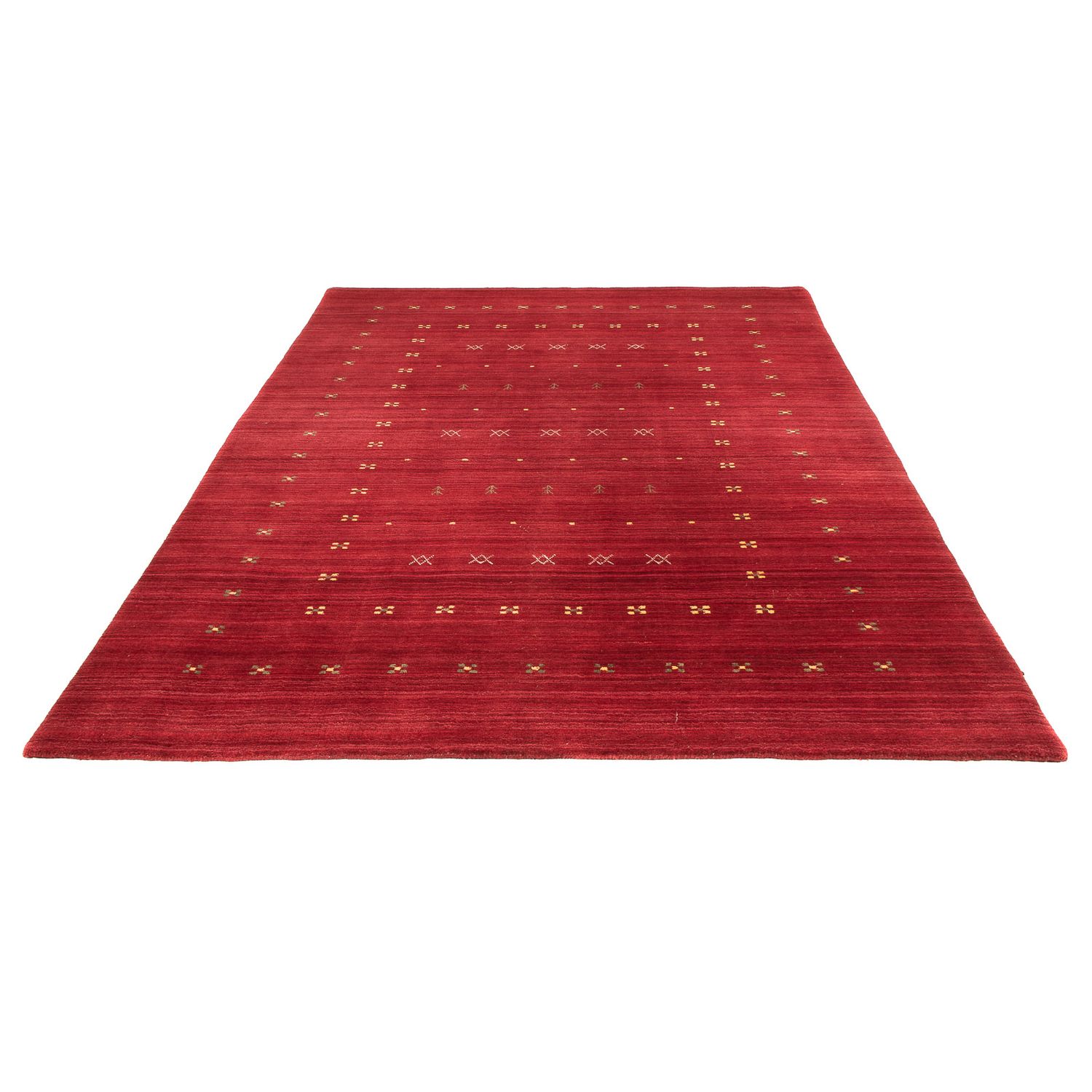 Tapete Gabbeh - Loribaft Softy - 240 x 170 cm - vermelho escuro