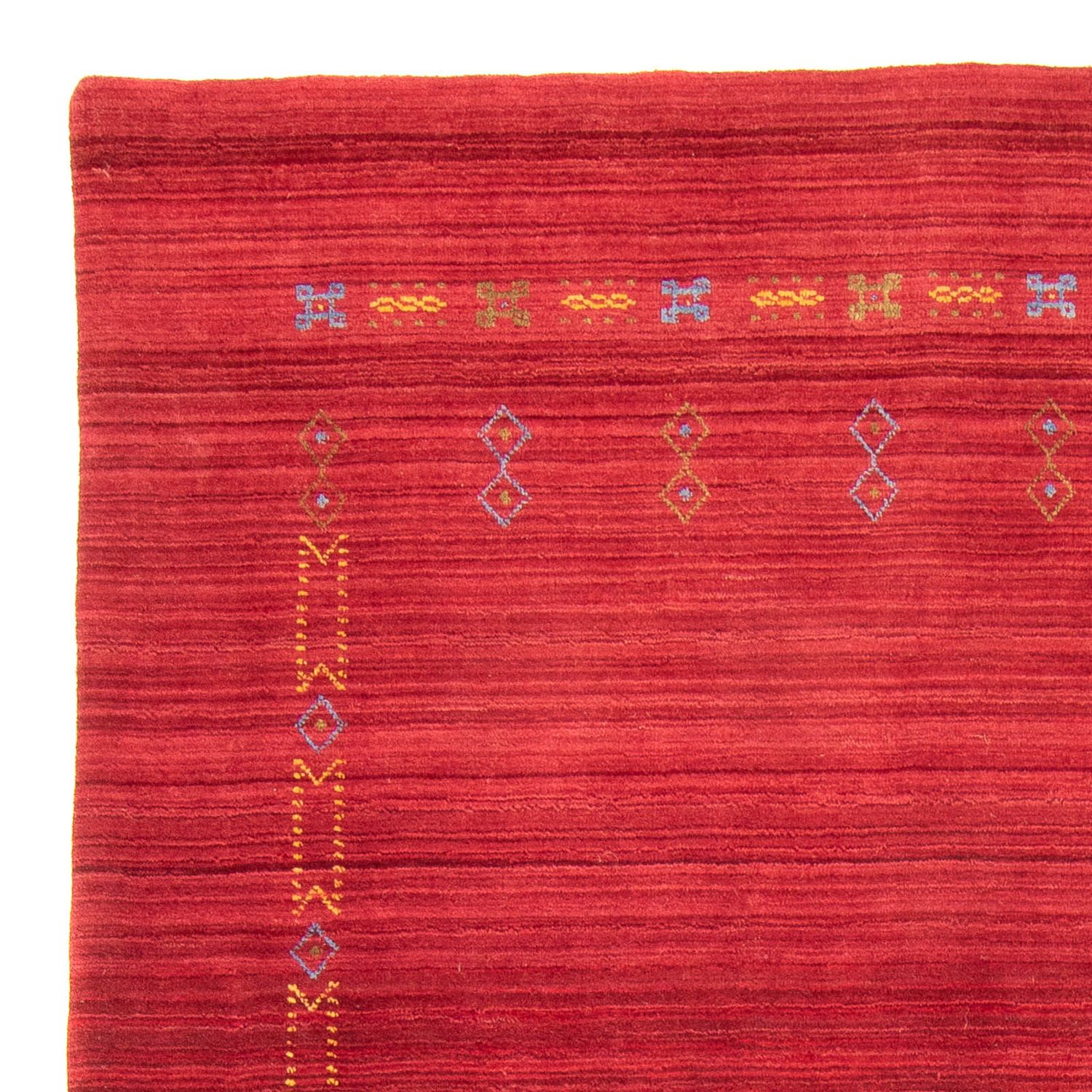 Gabbeh Tæppe - Loribaft Softy - 240 x 170 cm - mørkerød