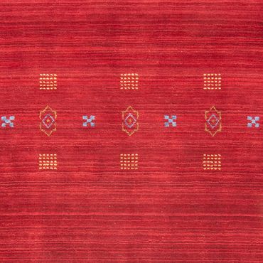 Tappeto Gabbeh - Loribaft Softy - 240 x 170 cm - rosso scuro