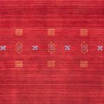 Alfombra Gabbeh - Loribaft Softy - 240 x 170 cm - rojo oscuro