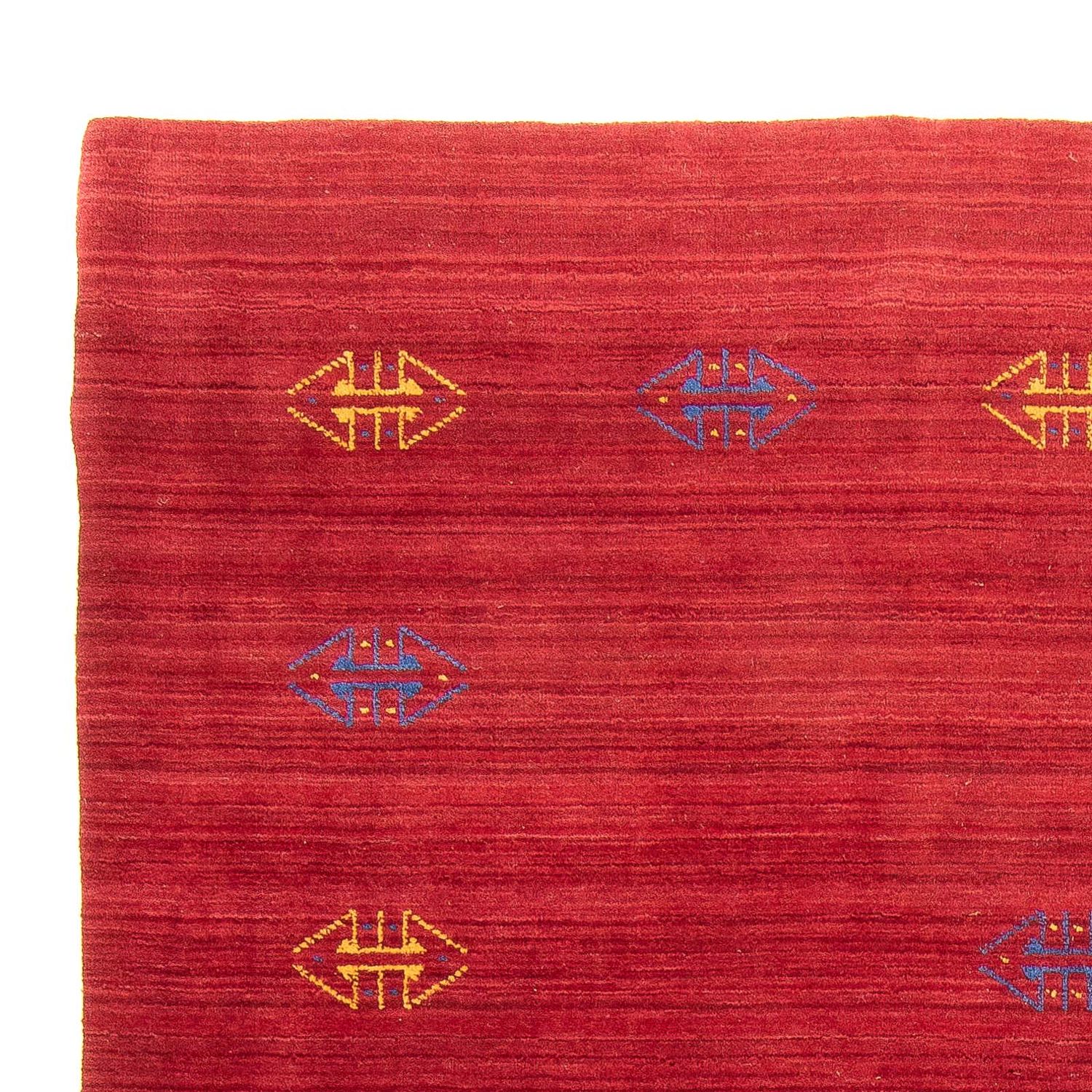 Tapis Gabbeh - Loribaft Softy - 240 x 170 cm - rouge foncé