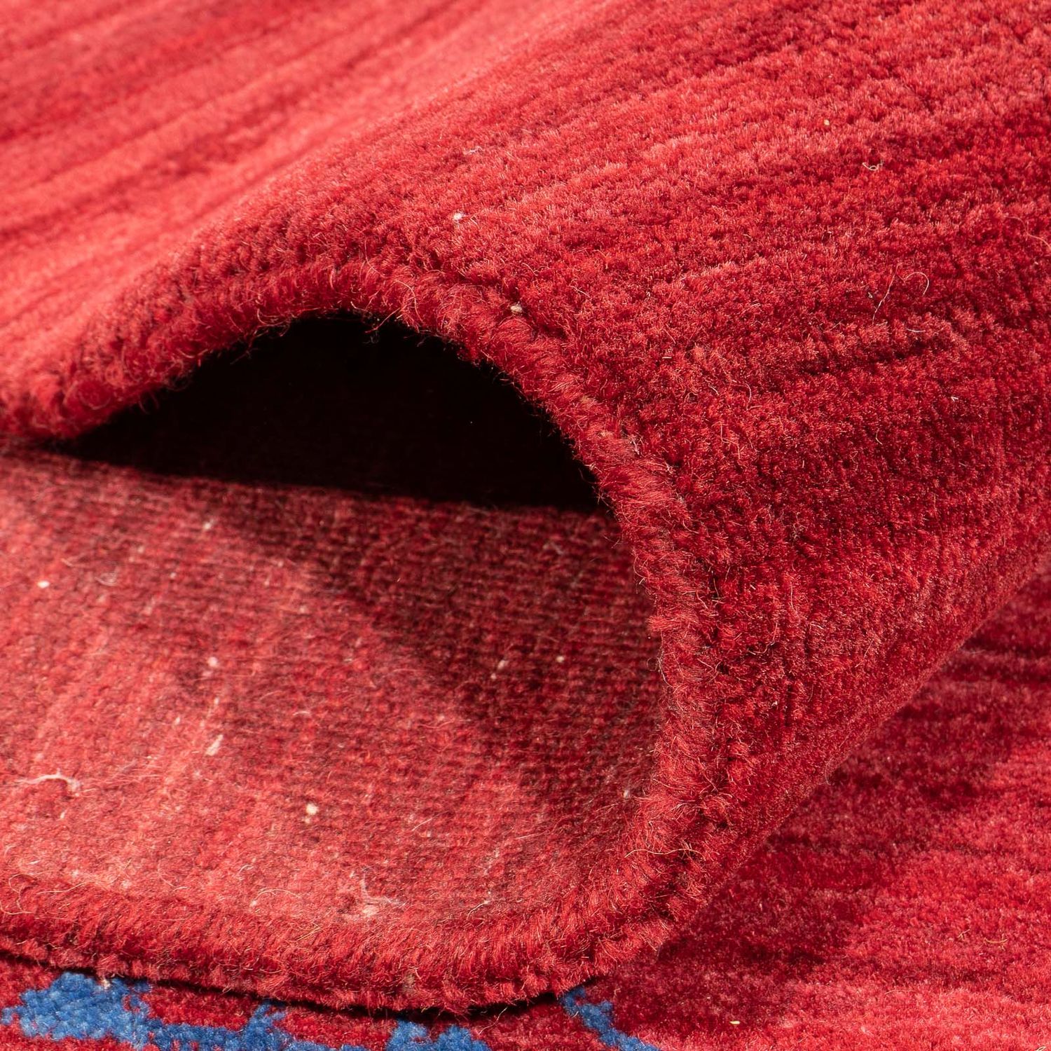 Alfombra Gabbeh - Loribaft Softy - 240 x 170 cm - rojo oscuro