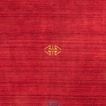 Alfombra Gabbeh - Loribaft Softy - 240 x 170 cm - rojo oscuro