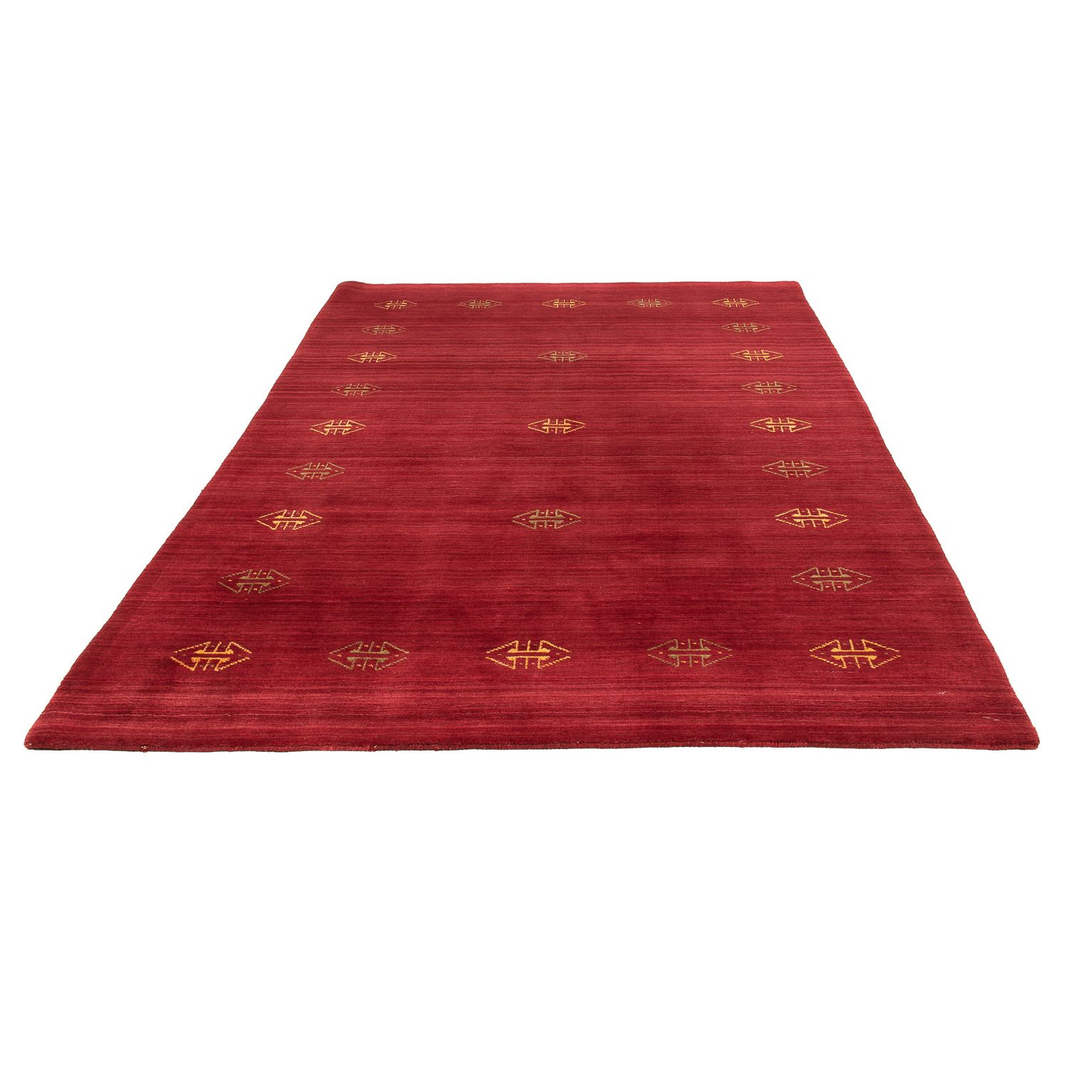 Tappeto Gabbeh - Loribaft Softy - 240 x 170 cm - rosso scuro