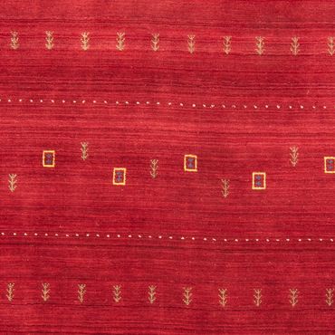 Alfombra Gabbeh - Loribaft Softy - 240 x 170 cm - rojo oscuro