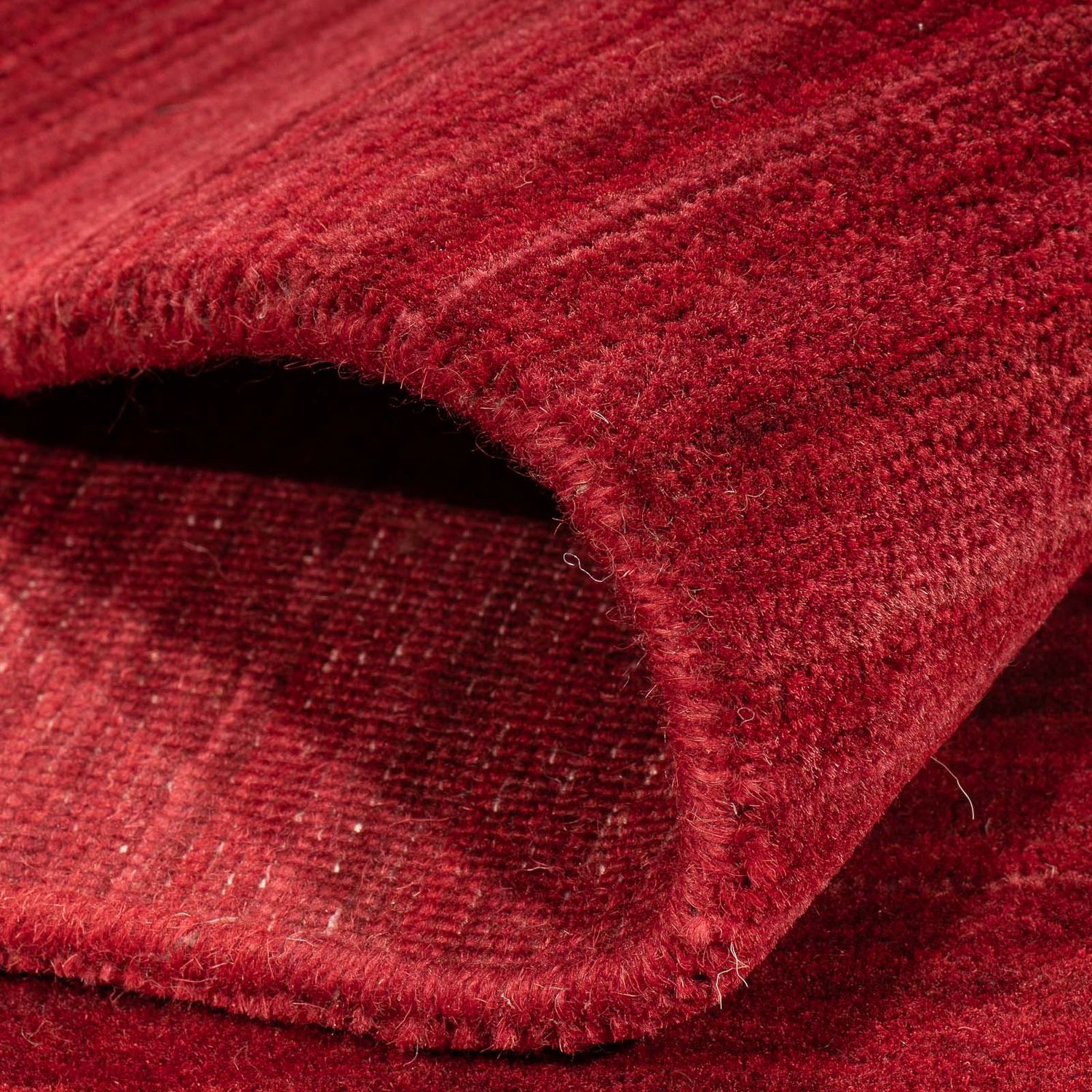 Tappeto Gabbeh - Loribaft Softy - 240 x 170 cm - rosso scuro