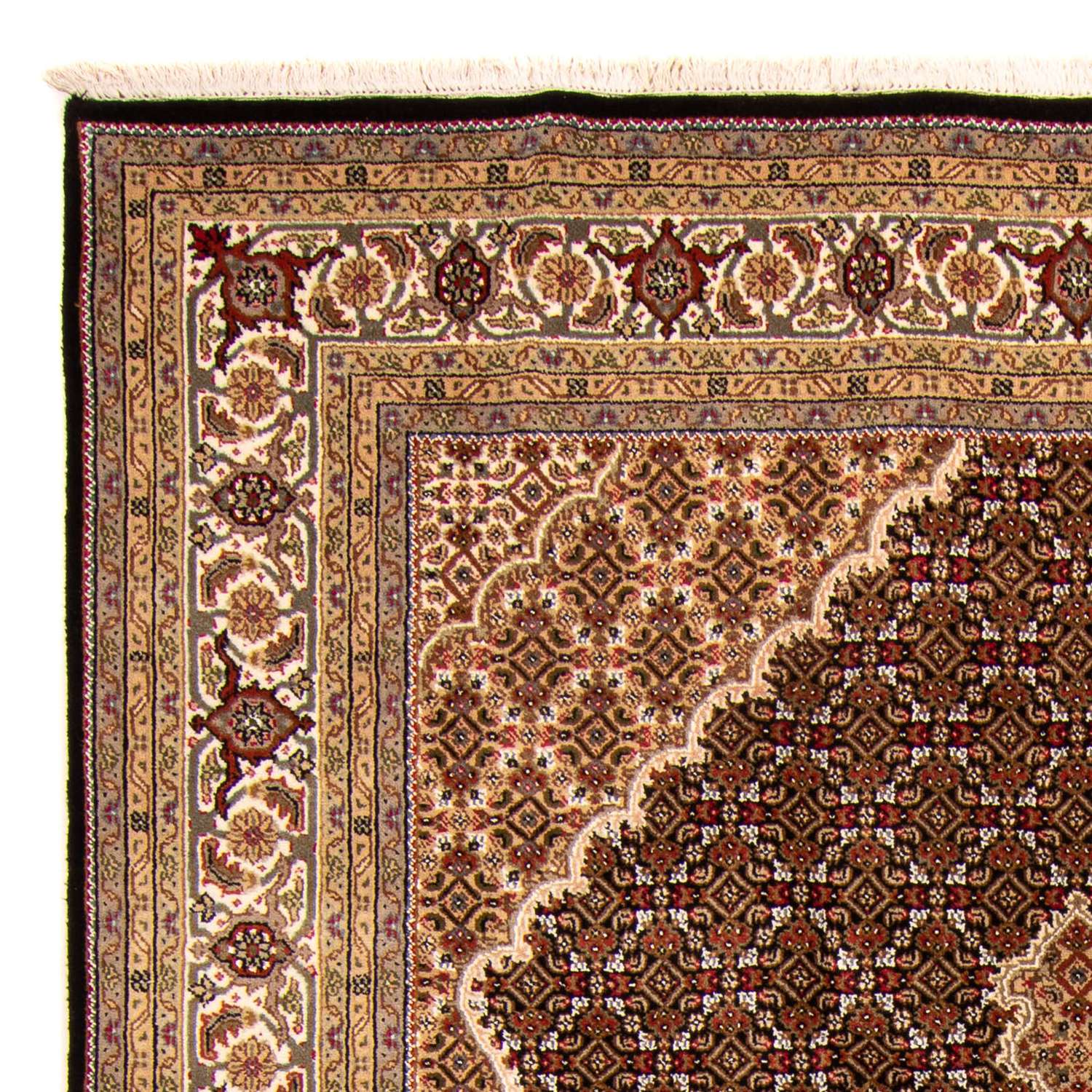 Persisk tæppe - Tabriz - 300 x 200 cm - mørkeblå