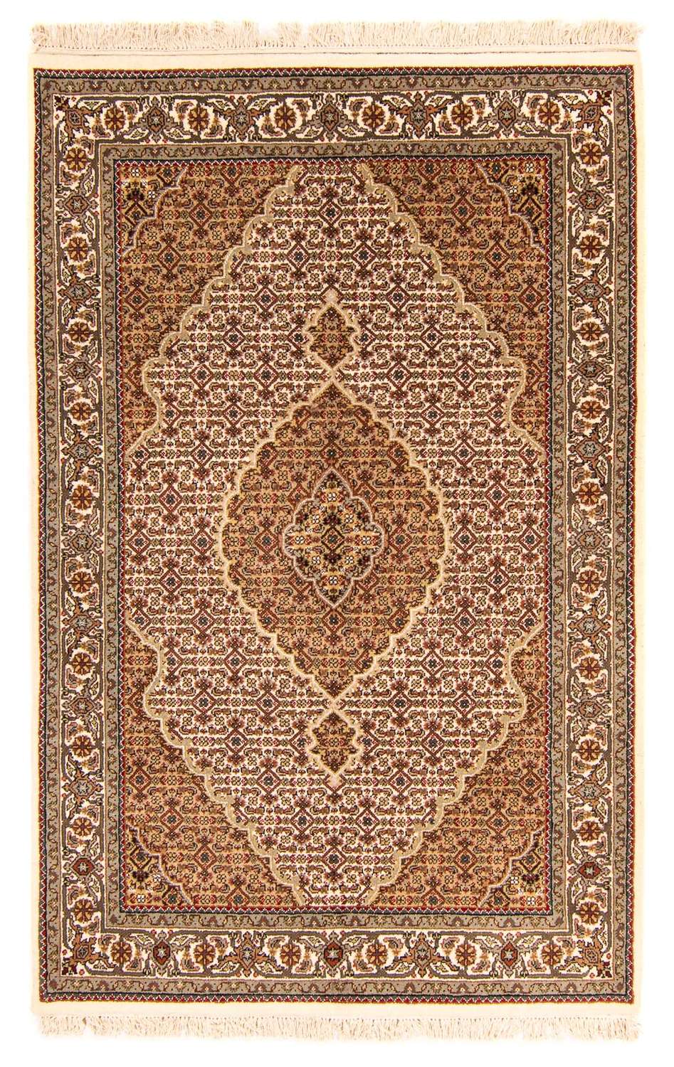 Tapis persan - Tabriz - 193 x 123 cm - beige