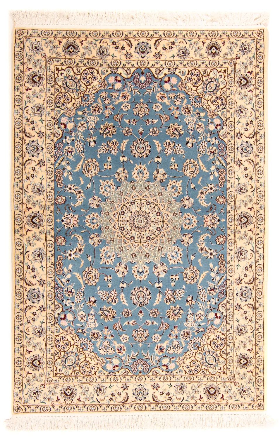 Alfombra Persa - Nain - Prima - 178 x 120 cm - azul claro