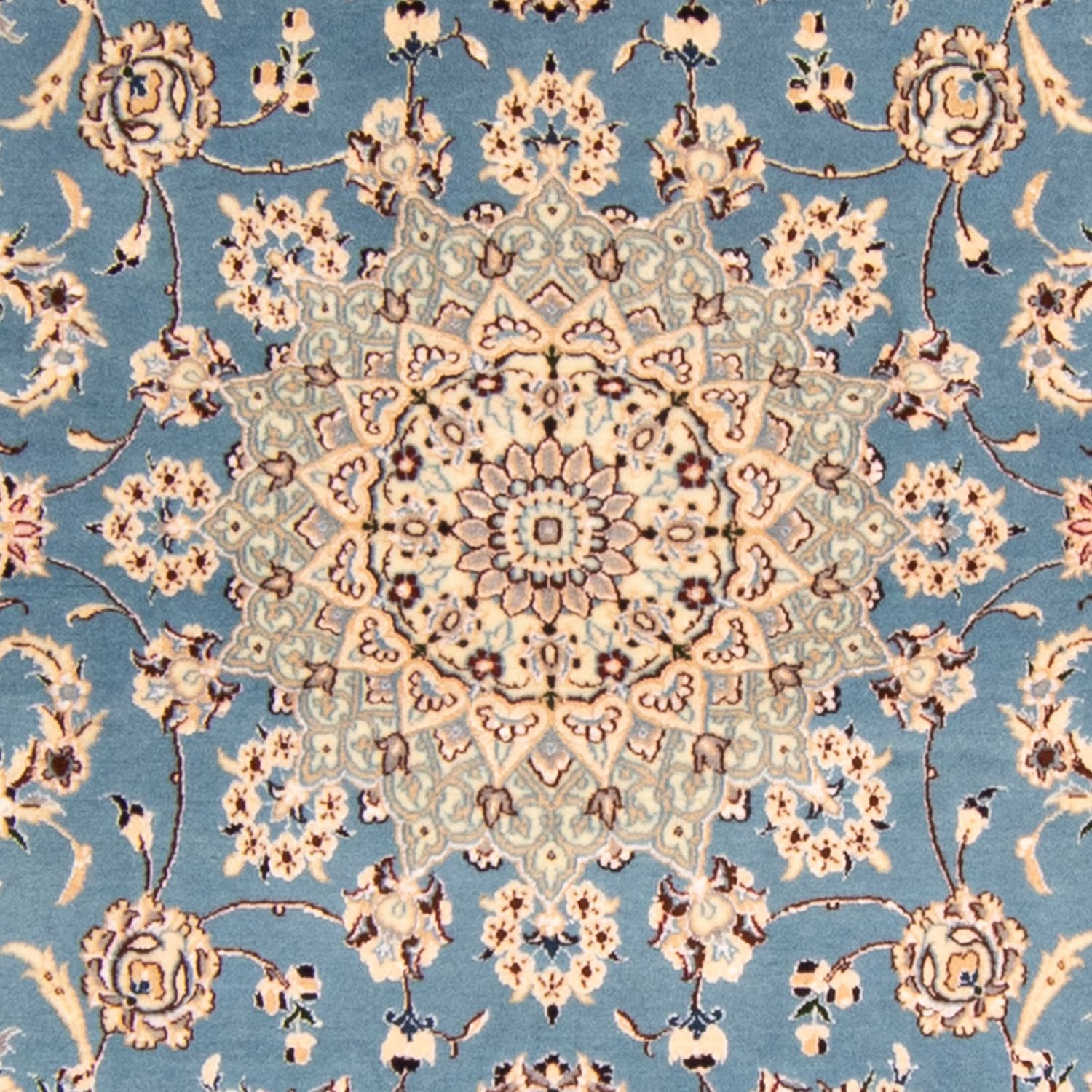 Alfombra Persa - Nain - Prima - 178 x 120 cm - azul claro