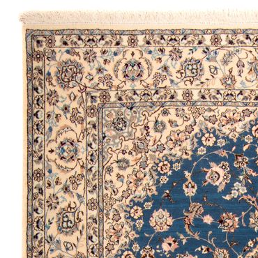 Tapis persan - Nain - Premium - 233 x 155 cm - bleu foncé