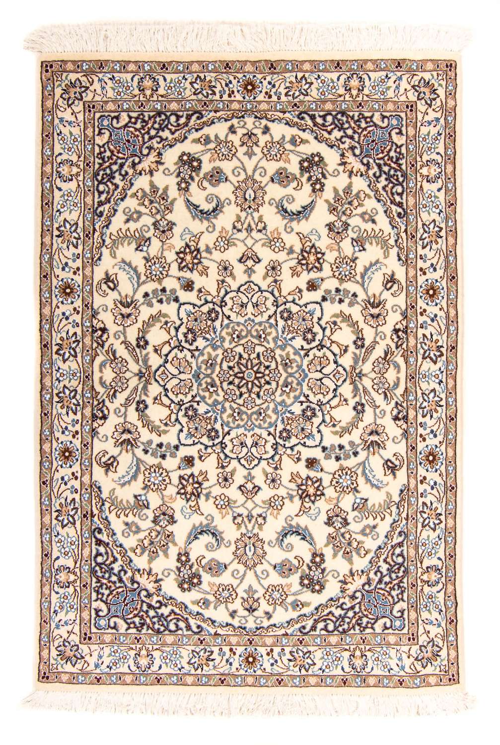 Perzisch tapijt - Nain - Koninklijk - 153 x 99 cm - beige