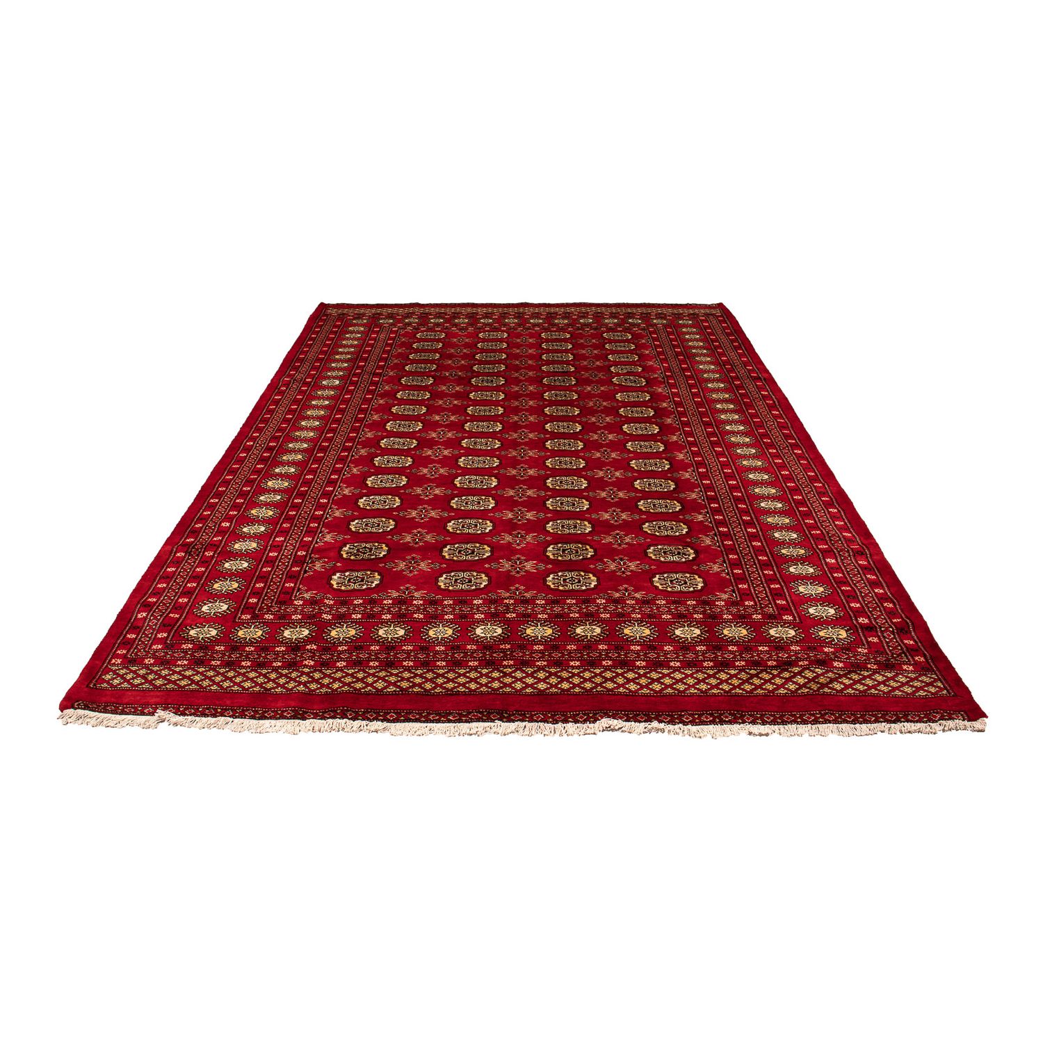 Pakistani Rug - 307 x 208 cm - dark red