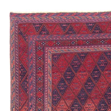 Kelim Carpet - orientalisk matta - 279 x 206 cm - mörkröd