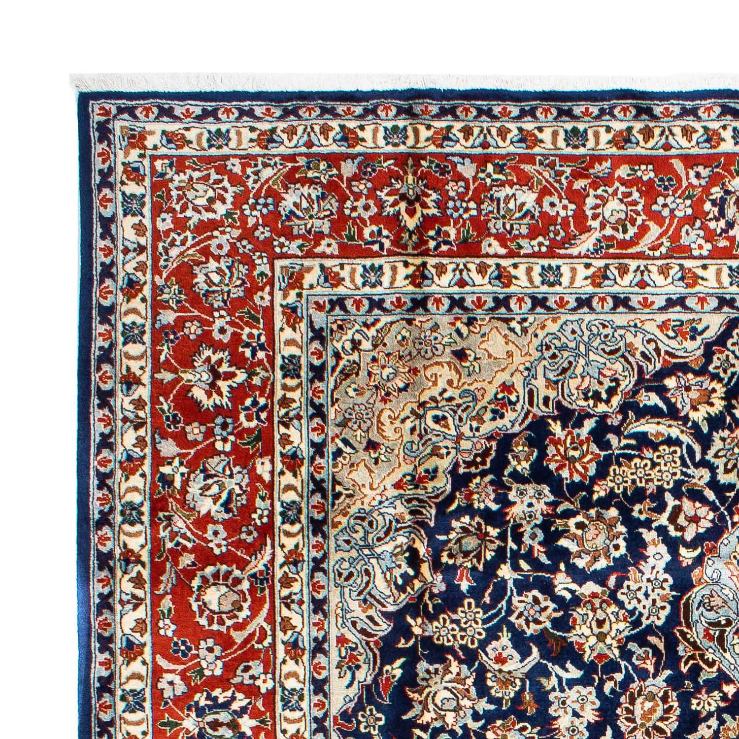 Persisk teppe - klassisk - 302 x 214 cm - mørkeblå