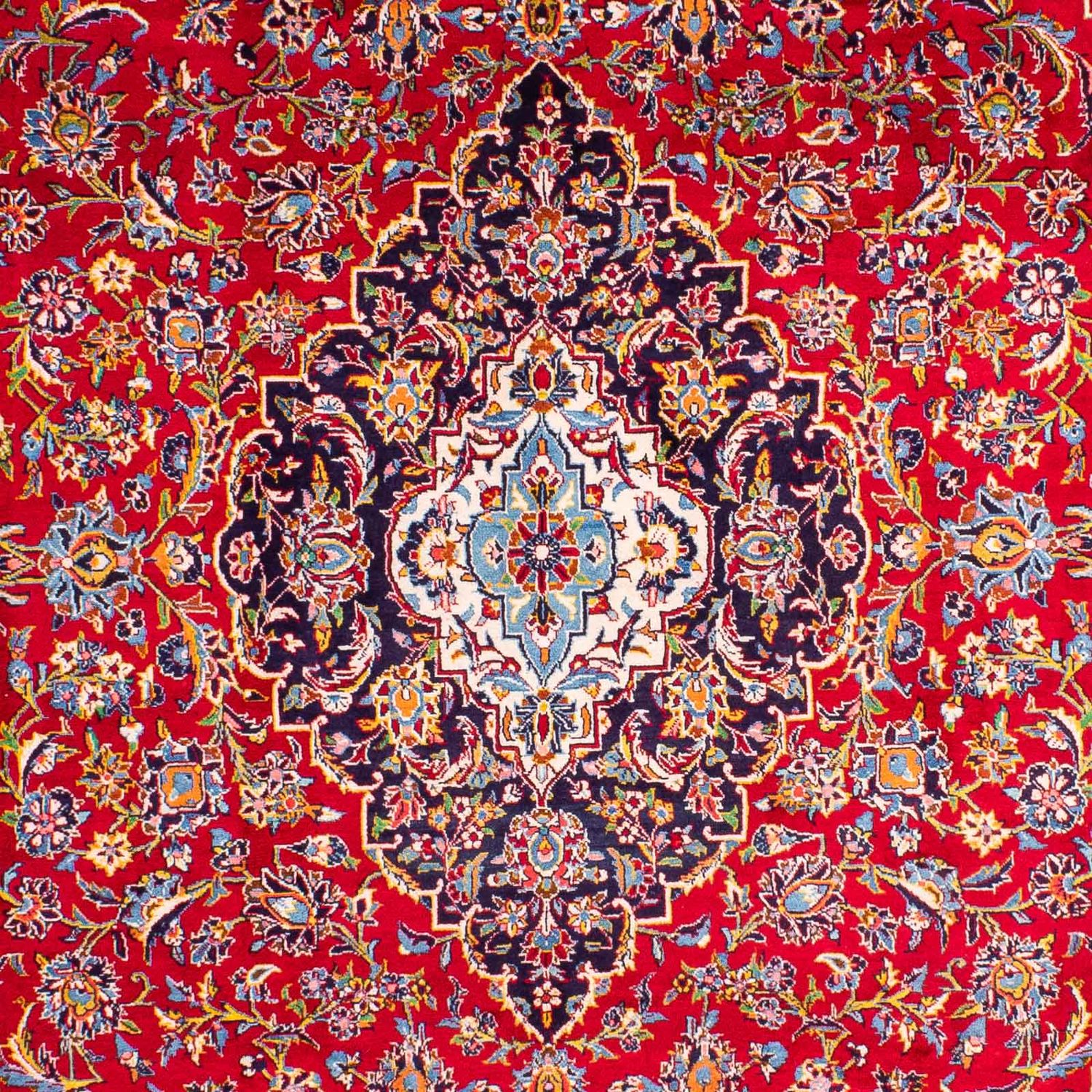 Tappeto Persero - Keshan - 386 x 252 cm - rosso scuro