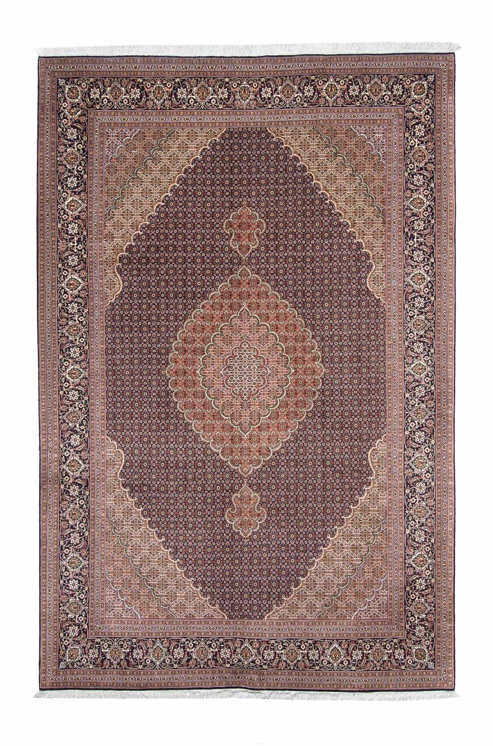 Tapete Persa - Tabriz - Royal - 315 x 204 cm - azul escuro