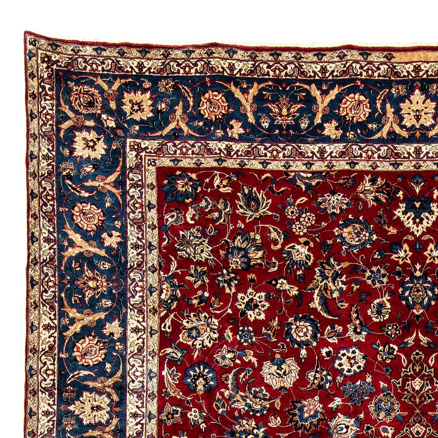 Persisk matta - Classic - 380 x 307 cm - mörkröd