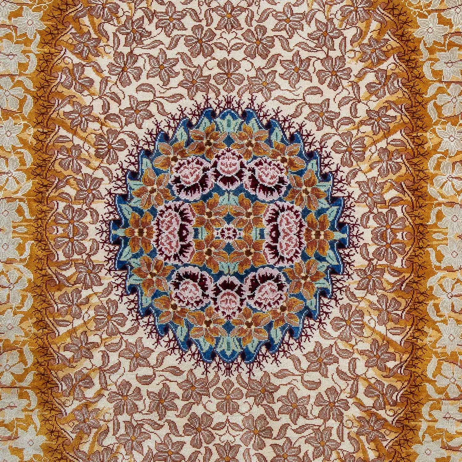 Tapete de seda - Ghom Silk - Premium - 93 x 60 cm - azul escuro