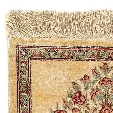 Alfombra de seda - Ghom Seda - Prima - 41 x 31 cm - beige