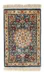 Silk Rug - Ghom Silk - Premium - 44 x 27 cm - dark blue