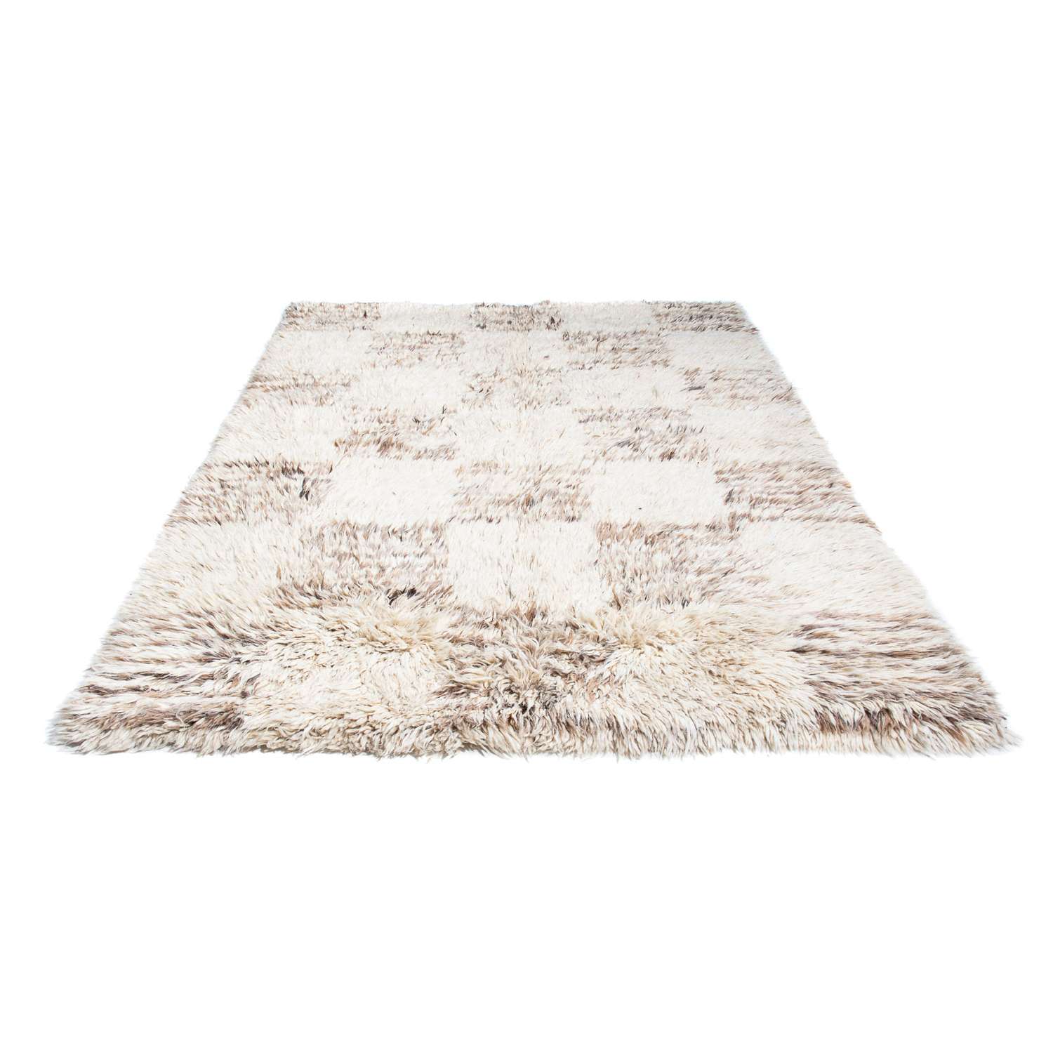 Hoogpolig tapijt - 243 x 172 cm - beige