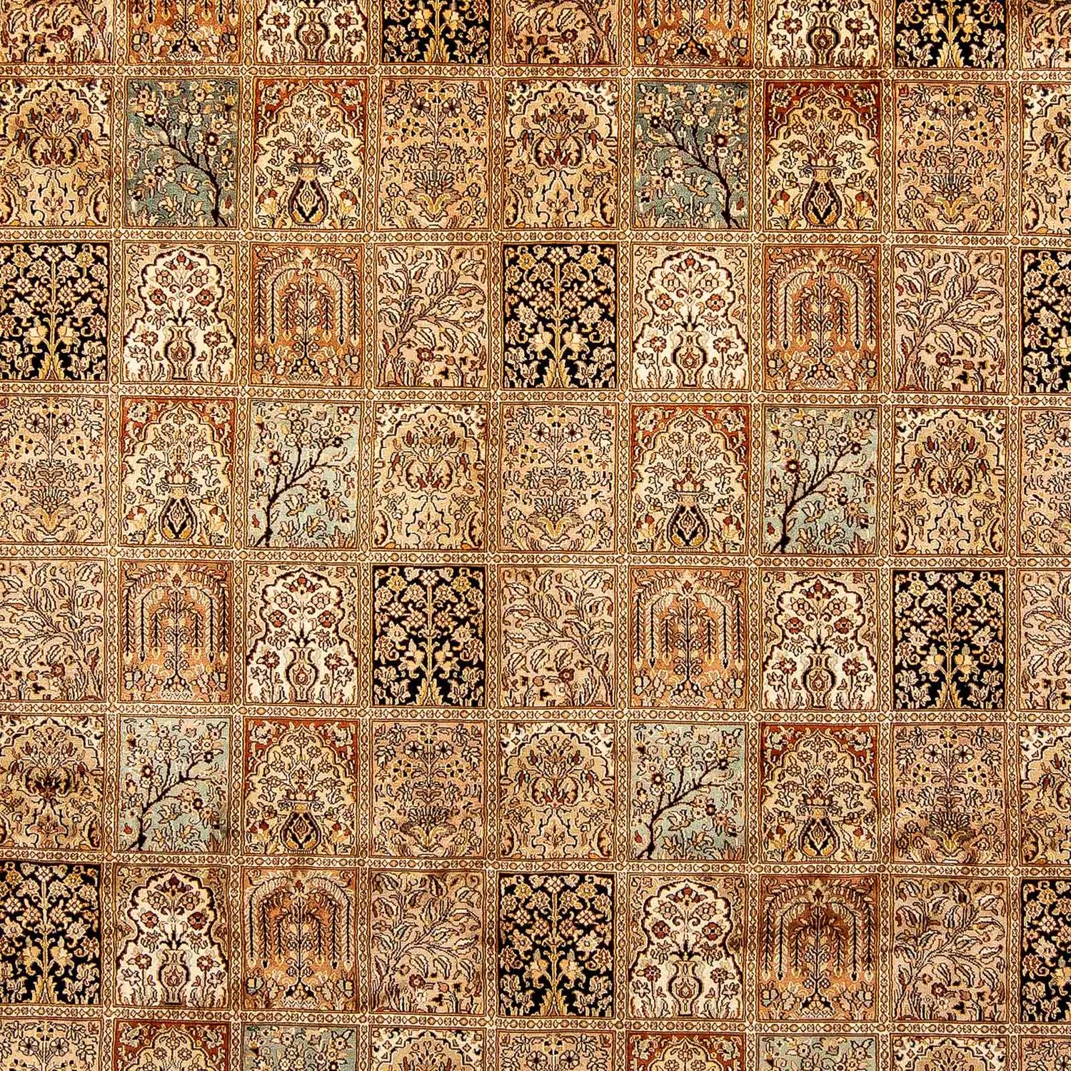 Silketæppe - Kashmir Silk - 325 x 249 cm - brun