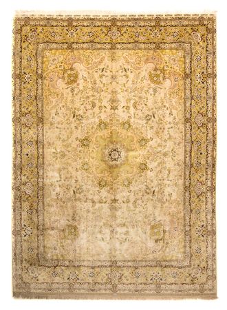 Zijden tapijt - Hereke Silk - Premium - 375 x 277 cm - beige