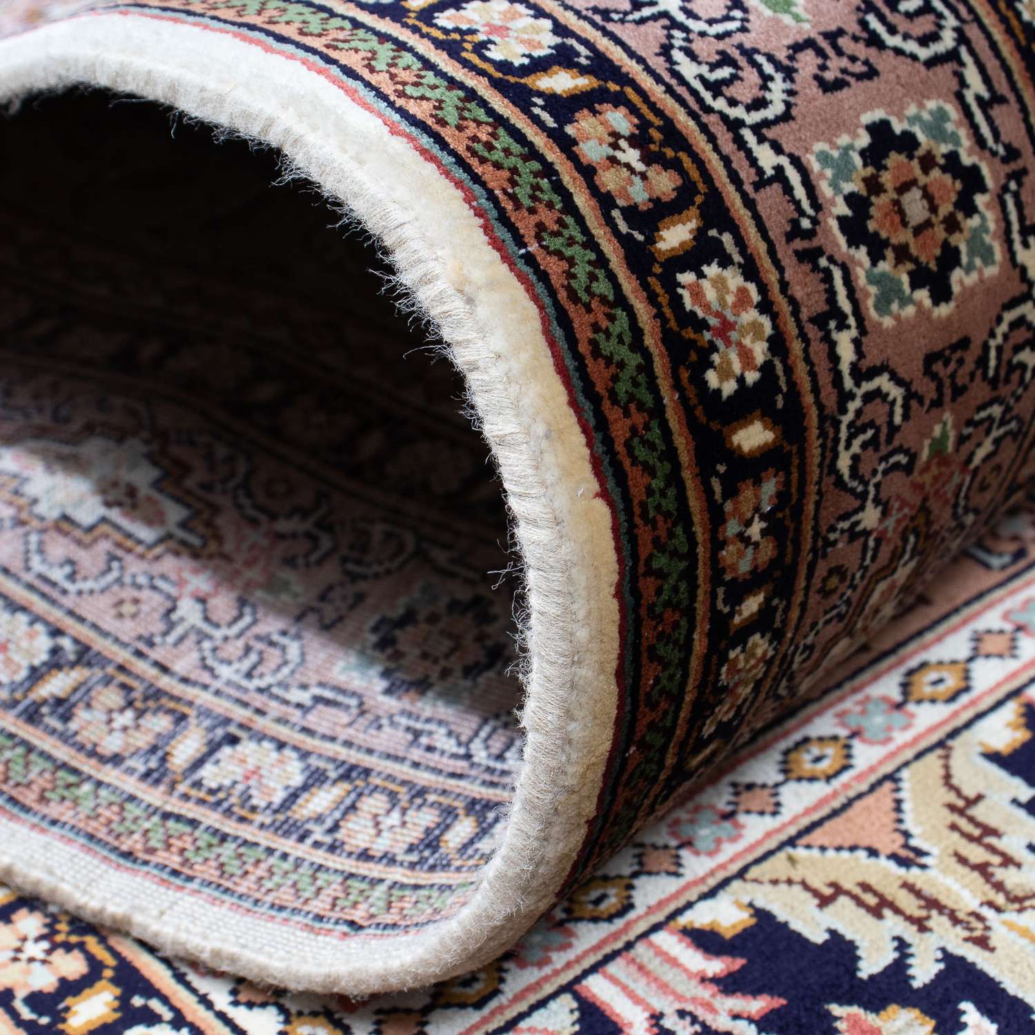 Runner Hedvábný koberec - Kašmírské hedvábí - 302 x 74 cm - vícebarevné